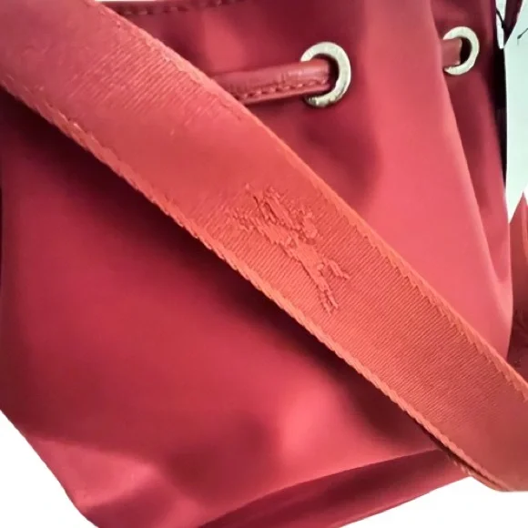 🆕-Longchamp Neoprene Bucket Bag- Red.